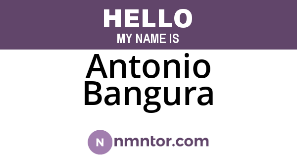 Antonio Bangura