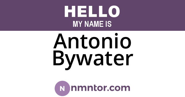 Antonio Bywater