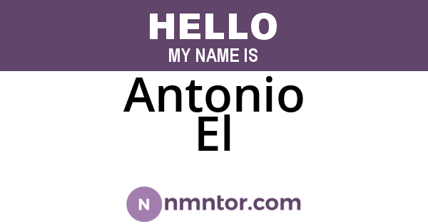 Antonio El