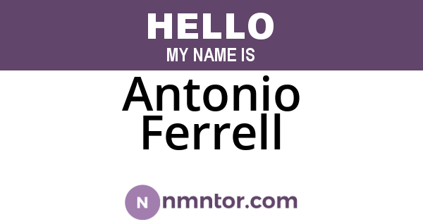 Antonio Ferrell