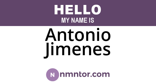 Antonio Jimenes