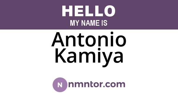 Antonio Kamiya