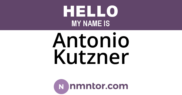 Antonio Kutzner
