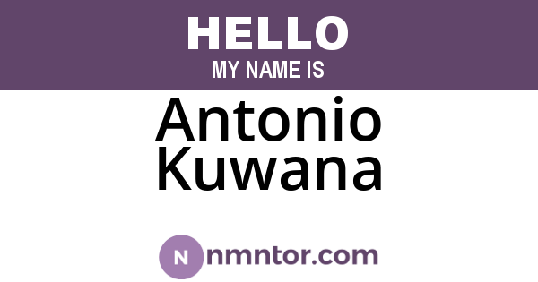Antonio Kuwana