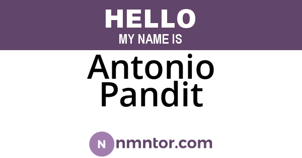 Antonio Pandit