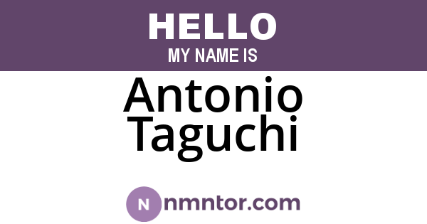 Antonio Taguchi