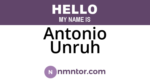 Antonio Unruh