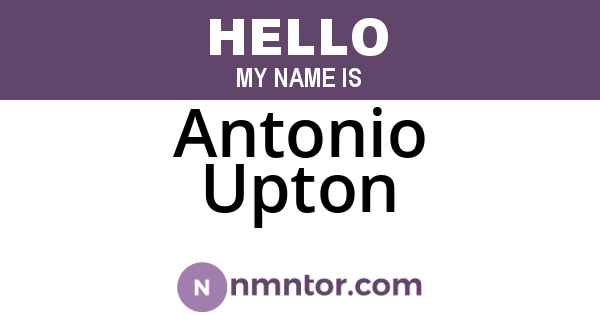 Antonio Upton