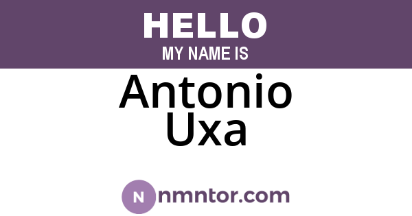 Antonio Uxa
