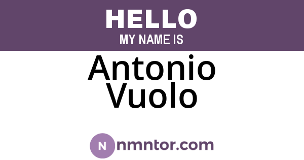 Antonio Vuolo