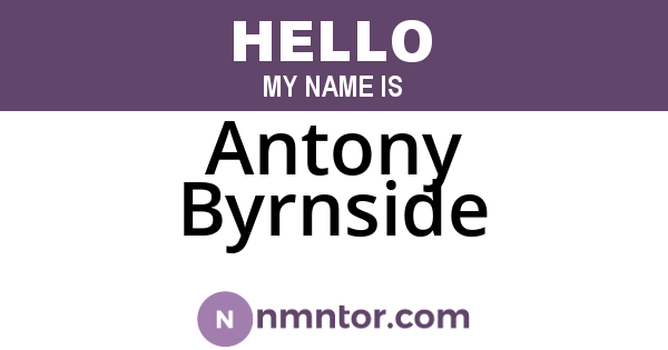 Antony Byrnside