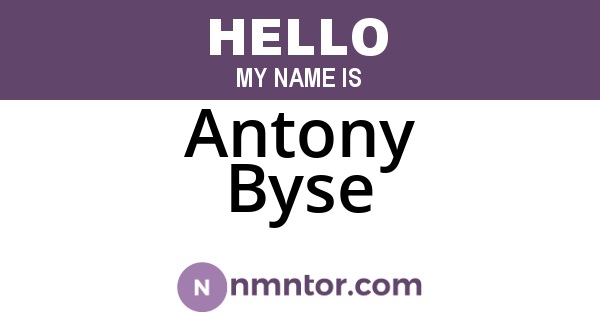 Antony Byse