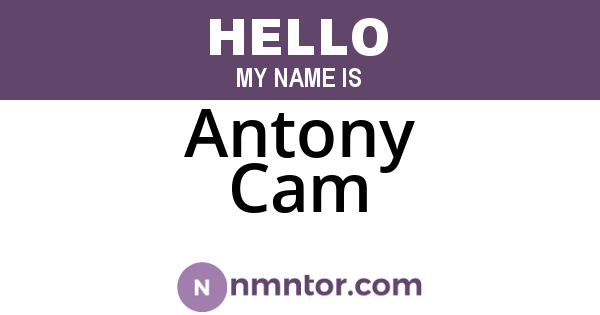 Antony Cam