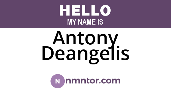 Antony Deangelis
