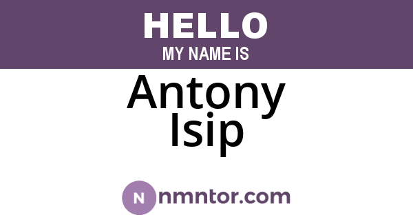 Antony Isip