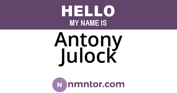 Antony Julock