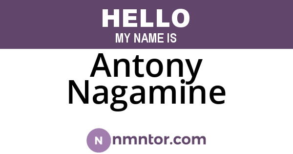 Antony Nagamine
