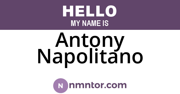 Antony Napolitano