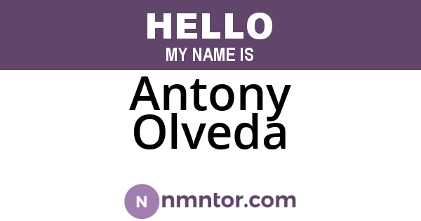 Antony Olveda