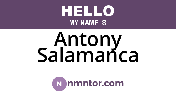 Antony Salamanca