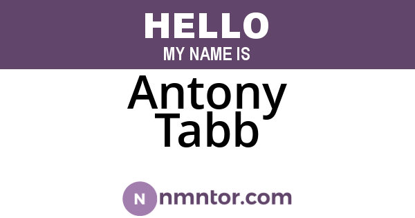 Antony Tabb