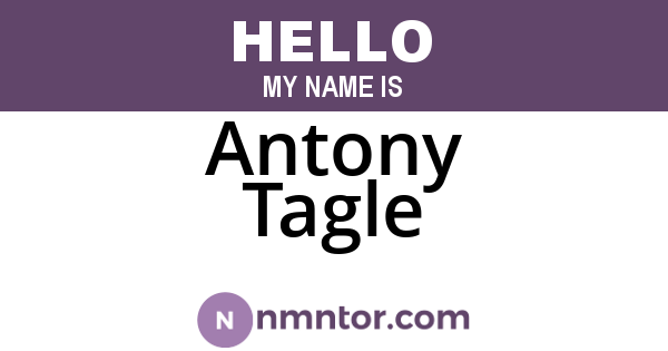 Antony Tagle