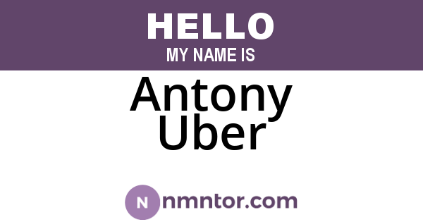 Antony Uber
