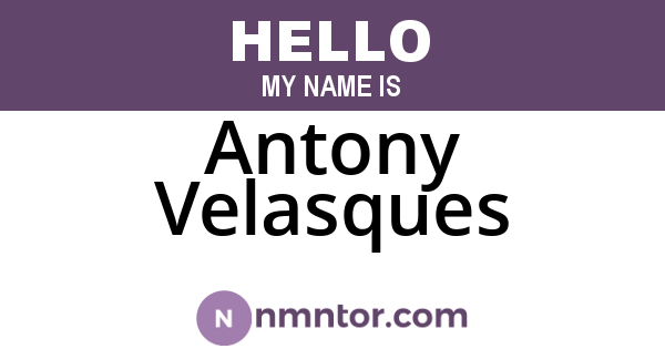 Antony Velasques