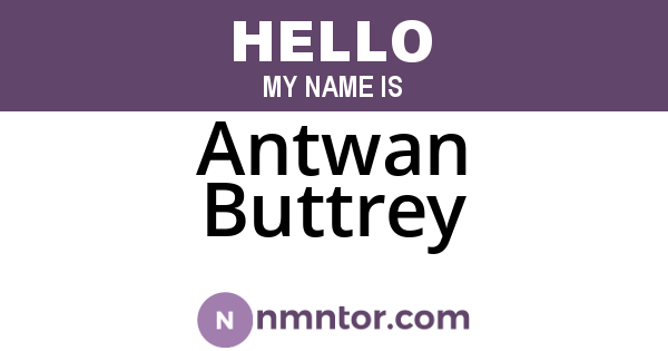 Antwan Buttrey