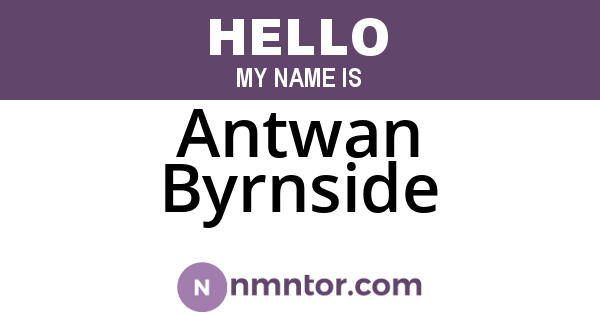 Antwan Byrnside