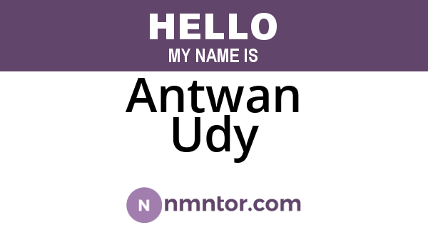 Antwan Udy
