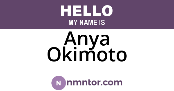 Anya Okimoto