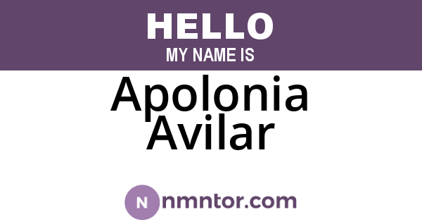 Apolonia Avilar