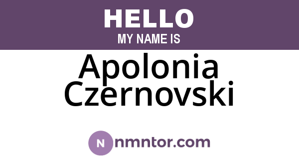 Apolonia Czernovski