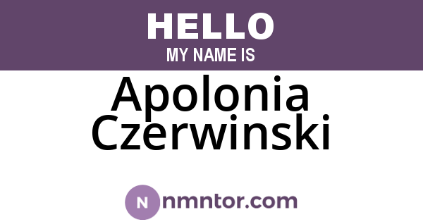 Apolonia Czerwinski