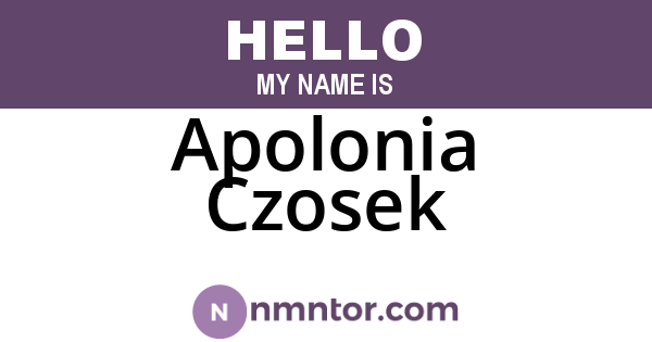 Apolonia Czosek