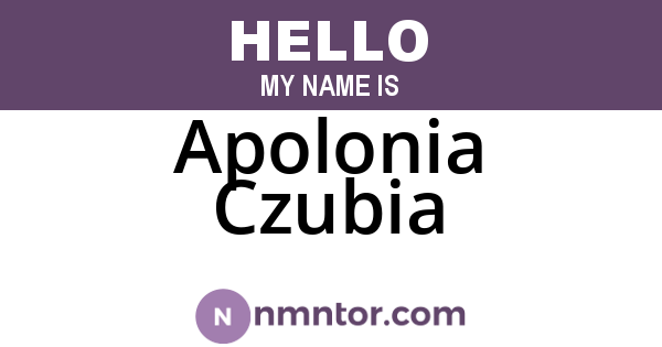 Apolonia Czubia