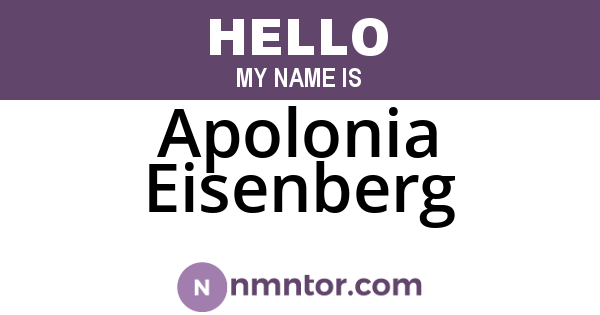 Apolonia Eisenberg