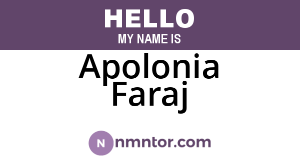 Apolonia Faraj
