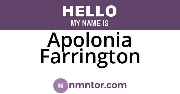 Apolonia Farrington