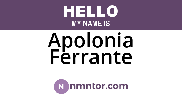 Apolonia Ferrante