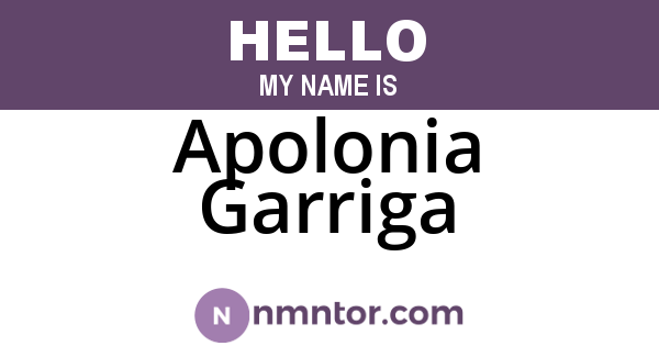 Apolonia Garriga