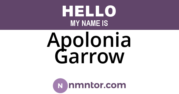 Apolonia Garrow