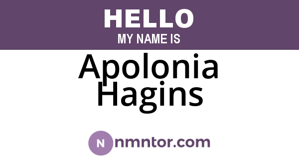 Apolonia Hagins