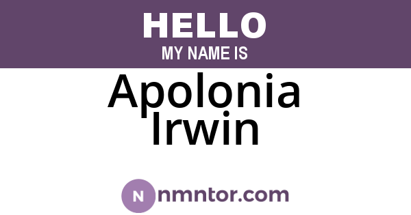 Apolonia Irwin