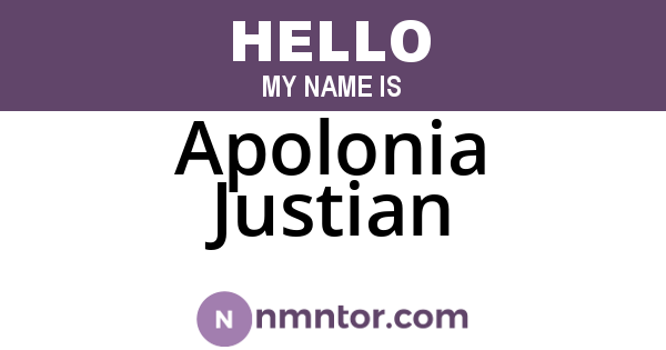 Apolonia Justian