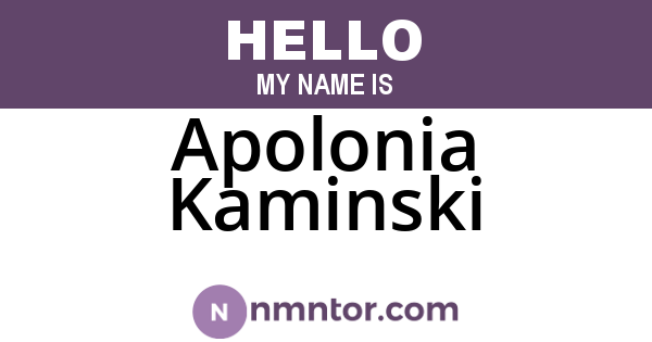 Apolonia Kaminski