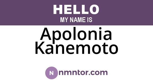 Apolonia Kanemoto