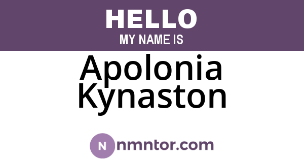 Apolonia Kynaston