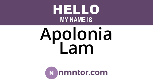 Apolonia Lam